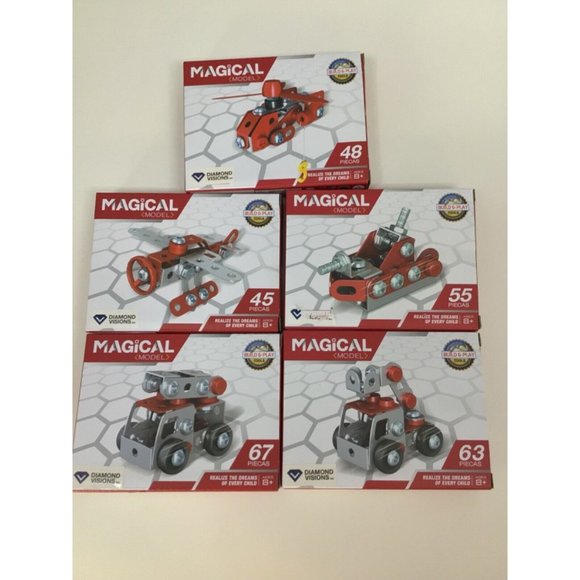 Iron Commander Mini Erector Set Metal Building Sets x 5 (Fire Trucks Series) - Picture 3 of 7